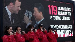 No Comment : Manifestation de Reporters sans frontières contre la venue de Xi Jinping