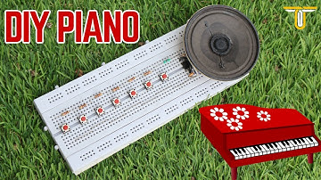 DIY Electronic Piano Circuit on Breadboard using 555 Timer