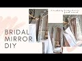 DIY Bridal Mirror, making moulds with resin and dry brushing techniques