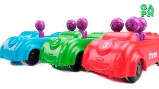 Aprender colores con los coches | Aprende a contar del 1 al 10 con juguetes para niños