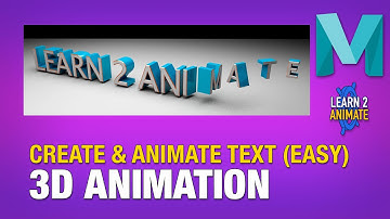 Text Animation in Autodesk Maya 2022. Beginner Tutorial.