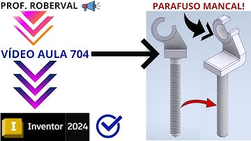 Aula 704 - Modelamento do Parafuso Mancal no Inventor 2024