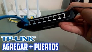 Como Agregar Mas Puertos Ethernet Al Instalar Un Switch TP Link TL-SG1008D En Español