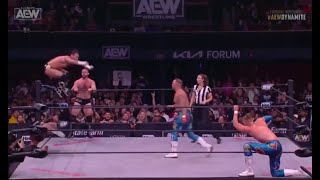 AEW CM Punk top rope botch