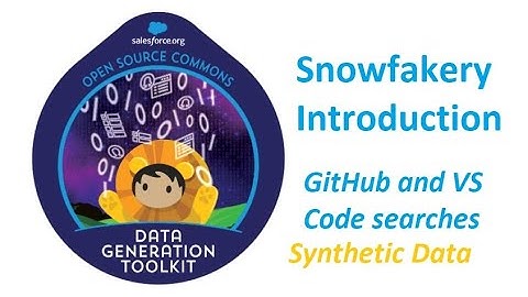 Snowfakery Salesforce CumulusCI 2.0 Snowfakery Recipe from GitHub to VS Code