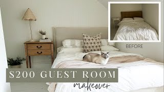 $40 HEADBOARD SLIPCOVER! GUEST ROOM MAKEOVER AND H&M MINI HAUL    |  EMMA COURTNEY