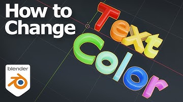 How to change text color in Blender