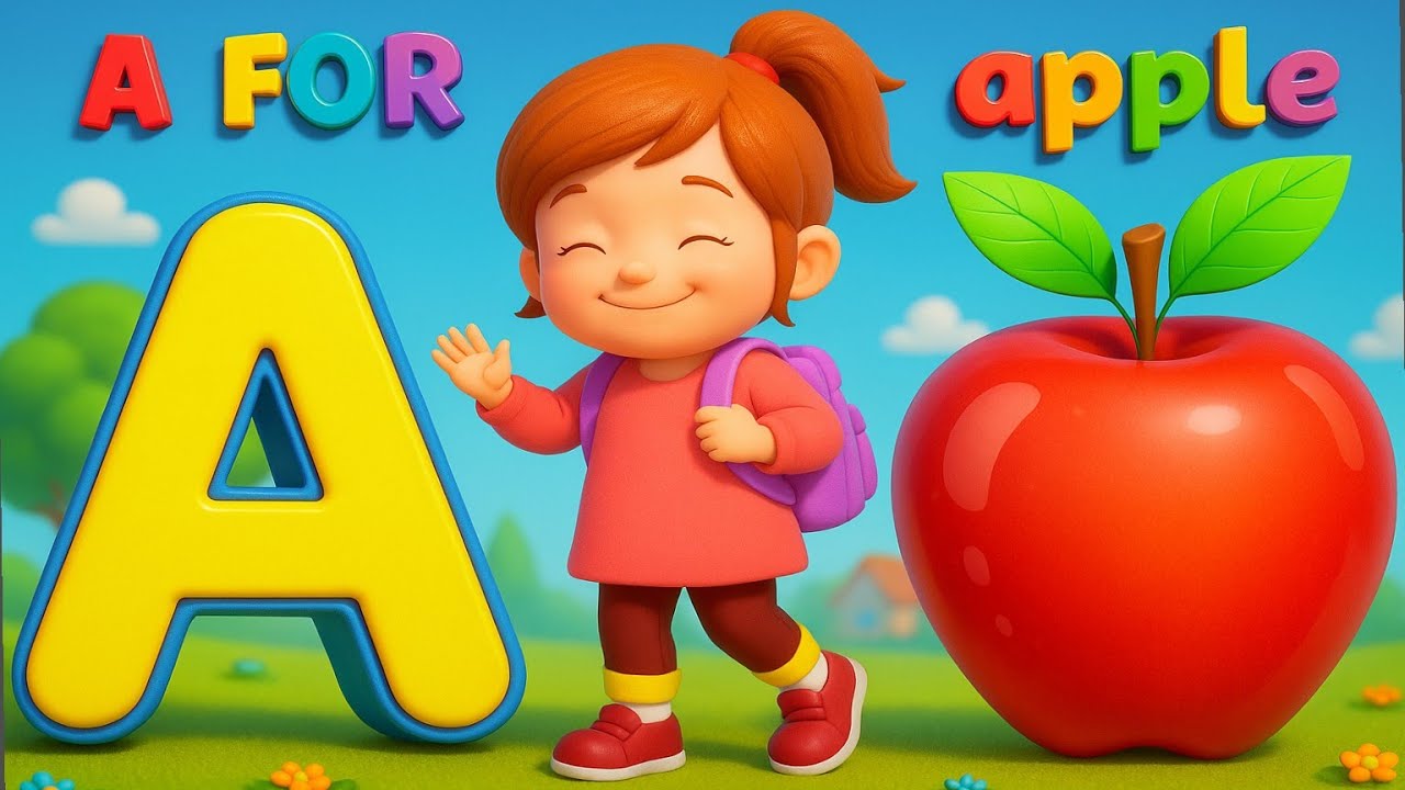 ABC Song for Kids | A for Apple 🍎 B for Ball | Alphabet Phonics Song ...