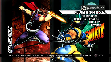 Ultimate Marvel vs Capcom 3 (PS3): Master of Tasks Trophy + Offline Stats (Sergen-The-Boss)