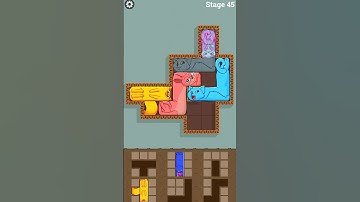 Tricky Cat Game: Puzzle Cats - Level 45 #games #viralshorts