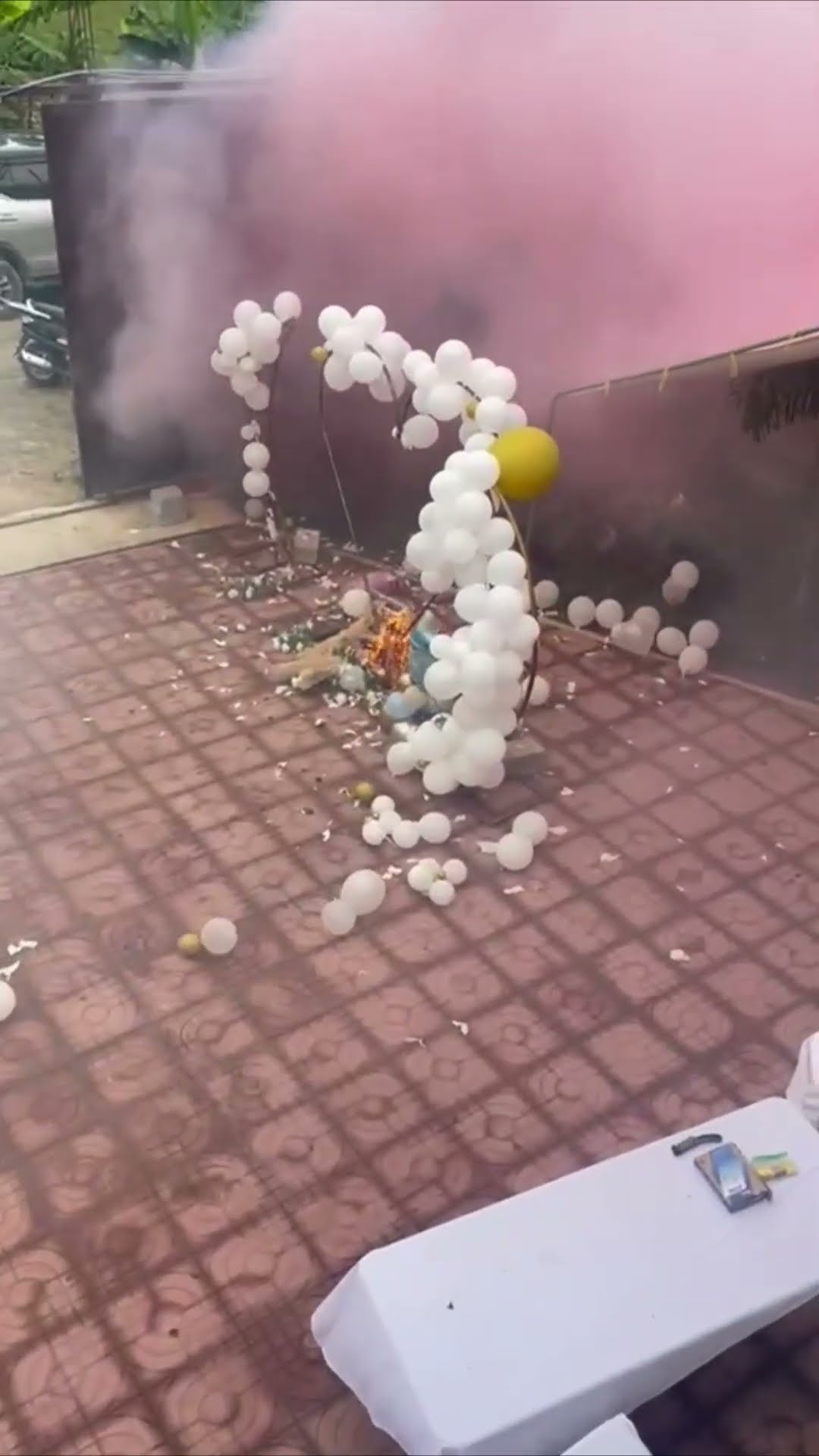 Fireworks Malfunction Disrupts Gender Reveal Party