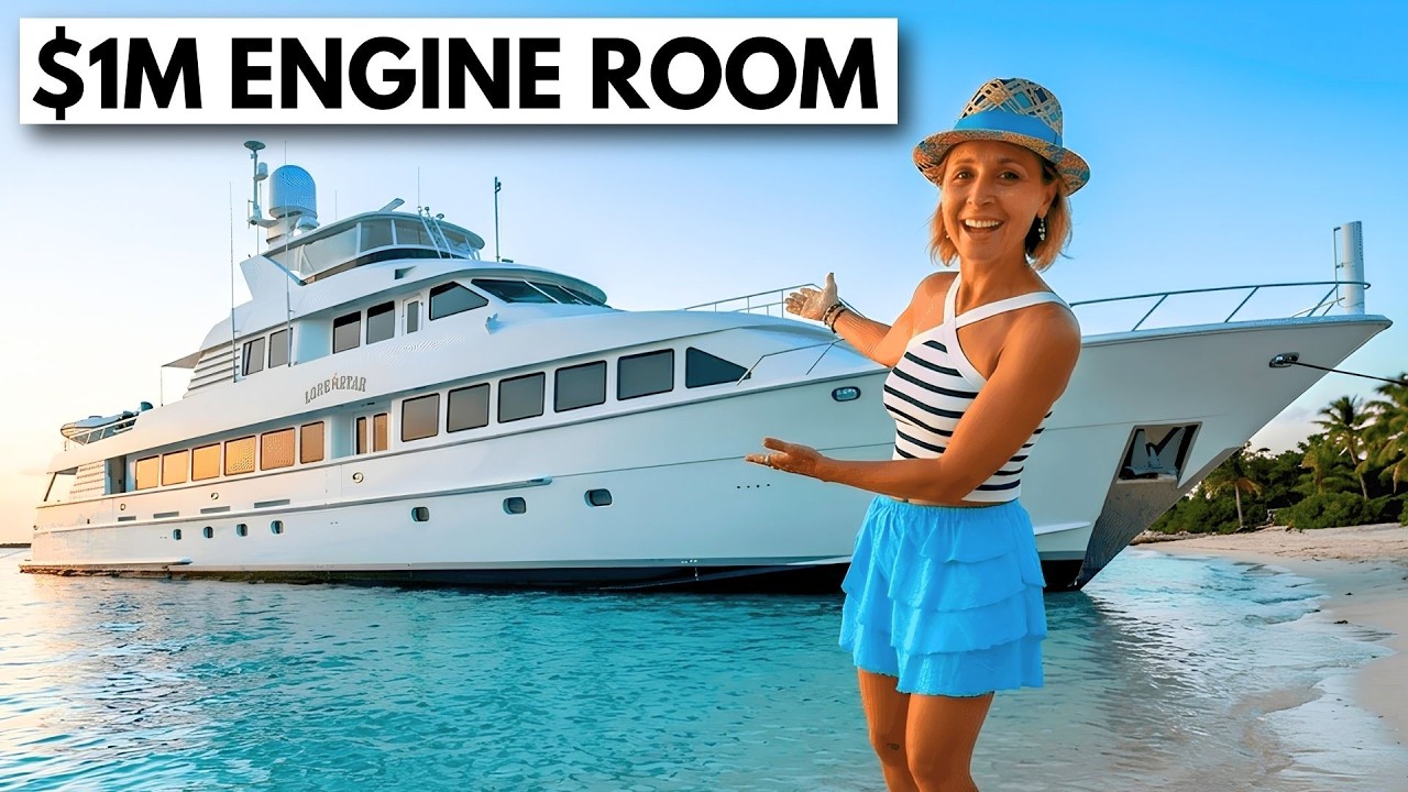 Wait Until You See INSIDE! 🤯 1995/2024 Hatteras 130 "LONE STAR" Luxury American Superyacht Tour