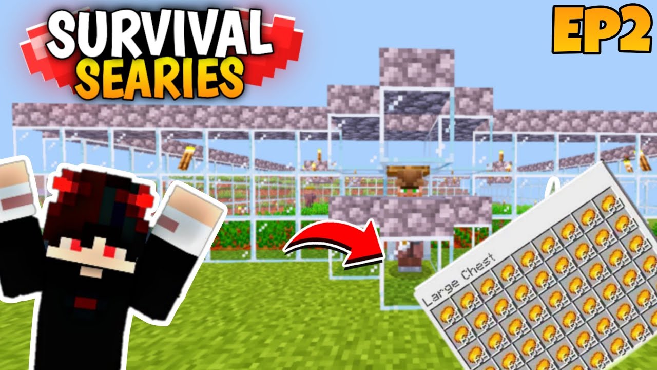 I built an ultimate automatic food farm in Minecraft pe survival series ...