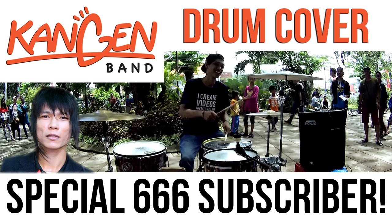 [STREET DRUM] SPECIAL 666 SUBSCRIBER! Drum Challenge Lagu POP // Kangen