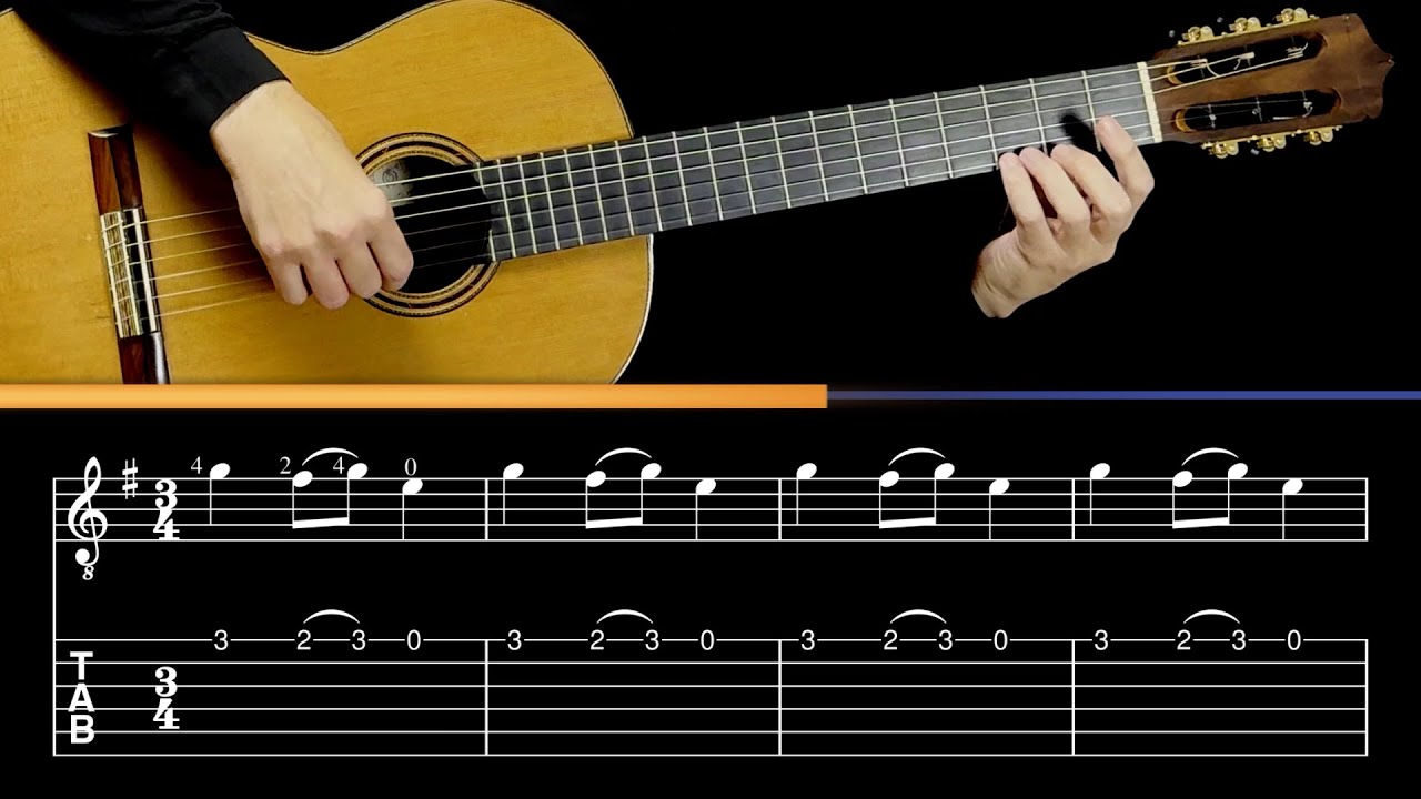Carol of the Bells | Easy Guitar TAB - YouTube
