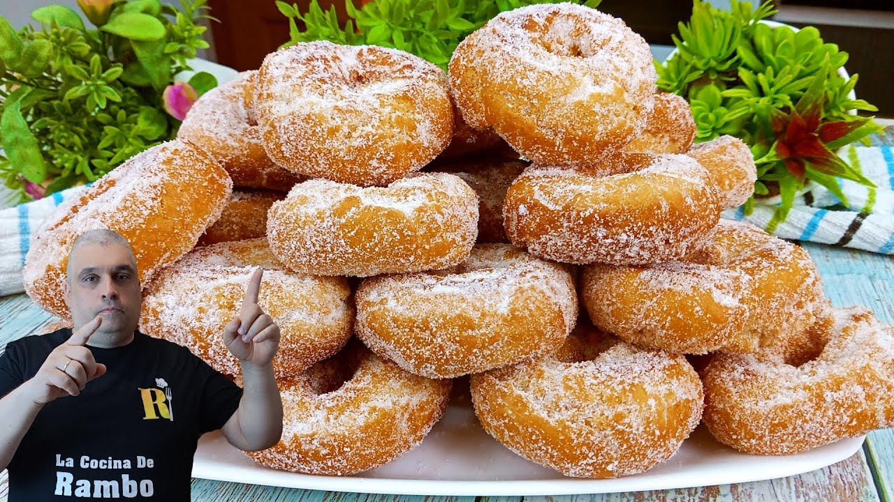 🤩 Rosquillas Fritas de Anís ¡Muy Esponjosas! Receta Tradicional de la Abuela 🤩