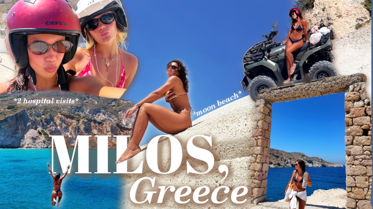 MILOS, GREECE *PEACEFUL YET HECTIC* || Hospital, running out of gas, almost drowning, BUT IN GREECE!