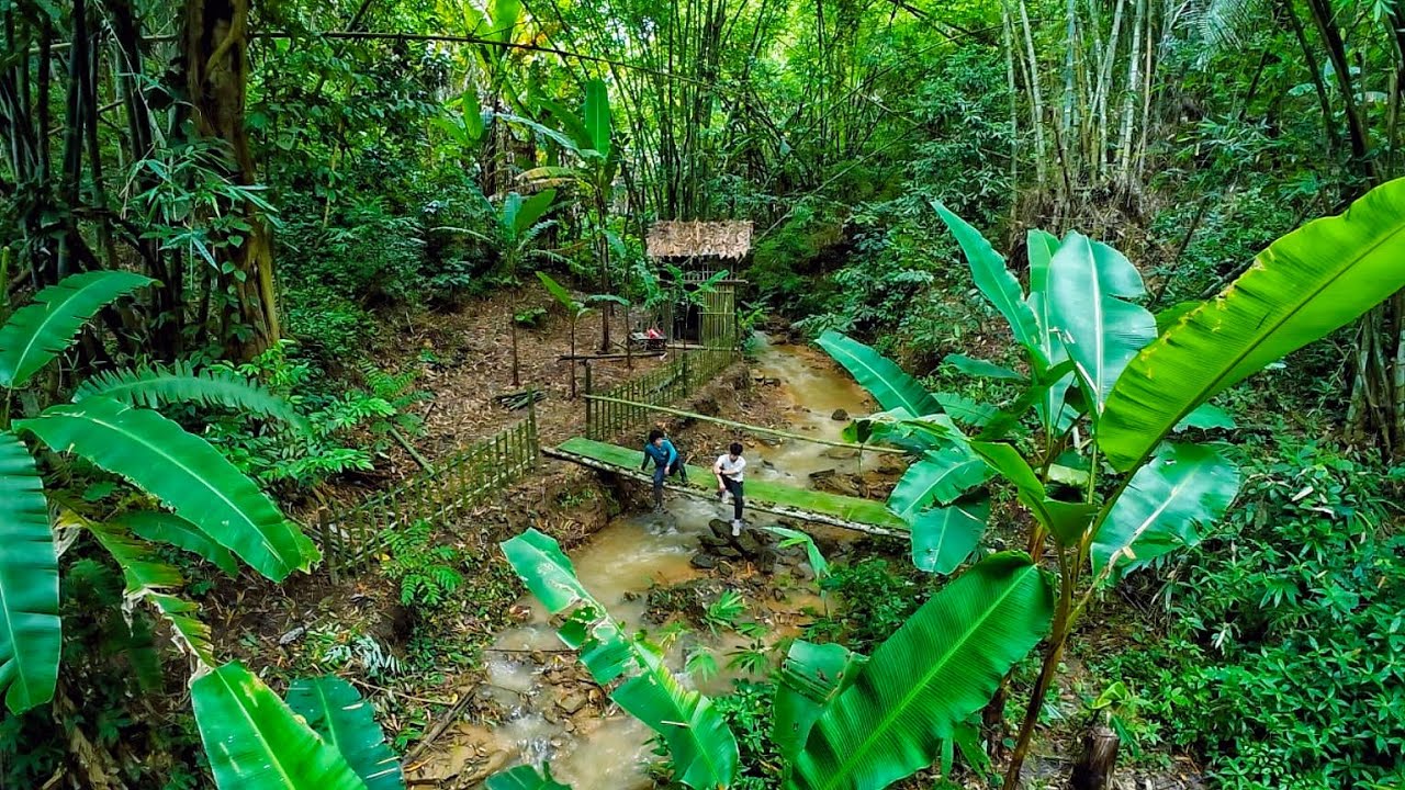 E P. 5 เข้าป่าสร้างสะพานข้ามลำธารและทำรั้ว ที่พักกลางป่า  [ #ไอซ์เดินป่า ]