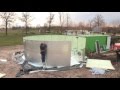 Construction of a biolectric biogas plant in only 3 days  green electricity out of slurry 