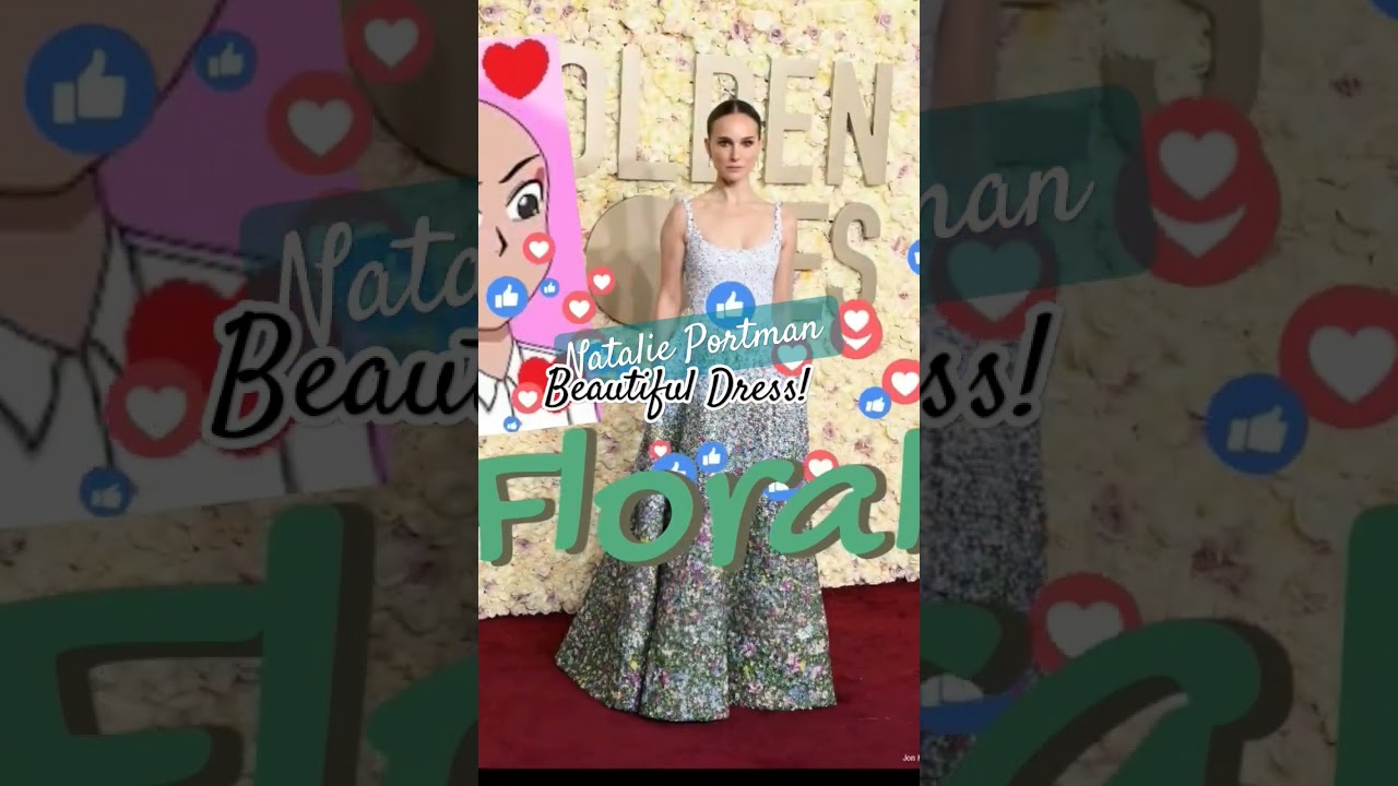#floral #gown #dress #beautiful #natalieportman #watch #full #video #danandbreakfast #fashion #style