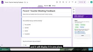 Forms™ Translator – Unified Responses | Multilingual Google Forms™ Demo
