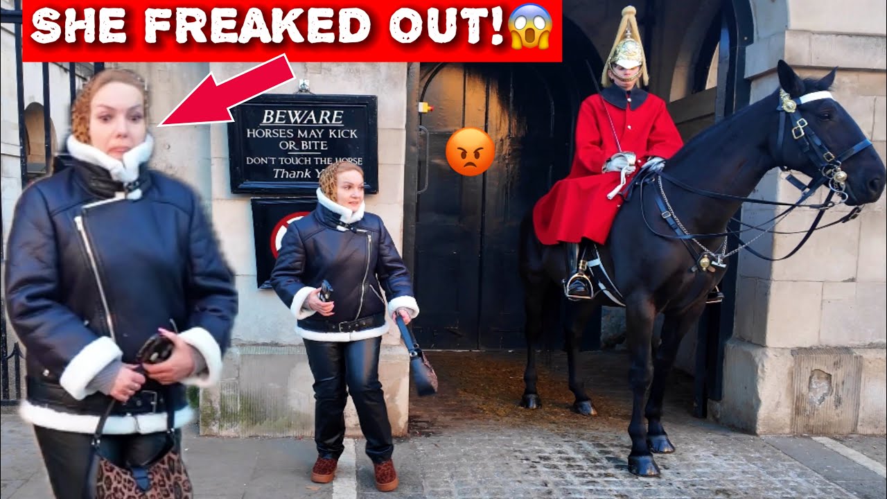 Tourist TESTS King’s Guard — He SHOUTS and She PANICS