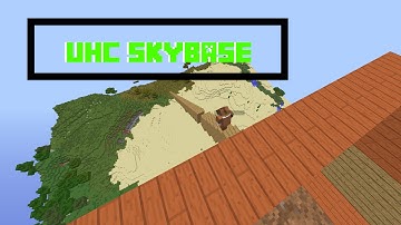 Making Sky base In Hypixel UHC Trap!!