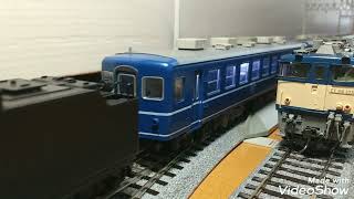 【鉄道模型】16番(HO)/天賞堂D51-498+KATO12系客車5両運転!!高崎車両センター(現 ぐんま車両センター)の車両を並べてみました!
