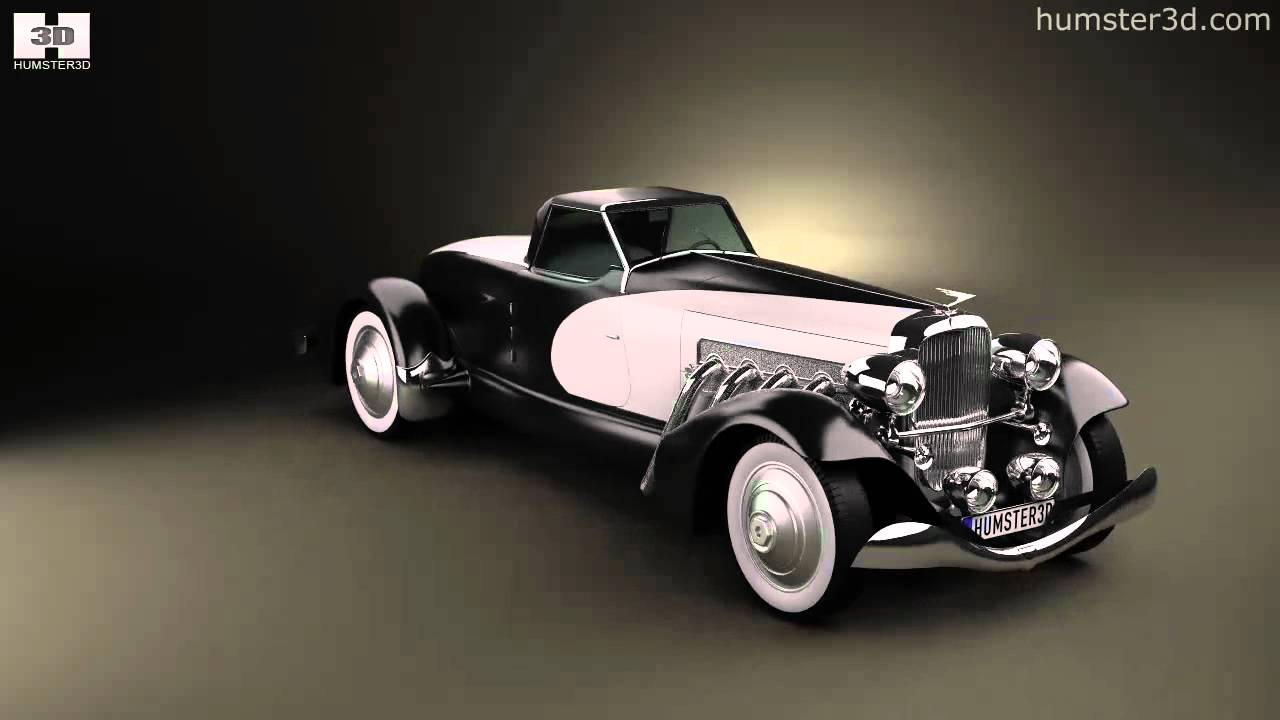 デューセンバーグ SJ ボートテイル スピードスター 1933 3Dモデル
