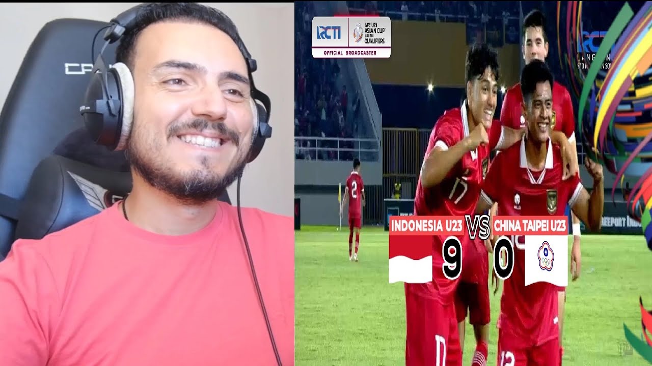 INDONESIA 9 VS 0 CHINESE TAIPEI | HIGHLIGHT AFC U23 ASIAN CUP QATAR