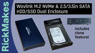 Wavlink M.2 Nvme 2.53.5In Sata Hddssd Dual Enclosure