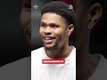 Shakur Stevenson had to laugh off Bill Haney saying he’d be easy work for Devin 😆  #boxing