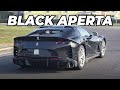 BLACK FERRARI 812 Competizione Aperta on the Road