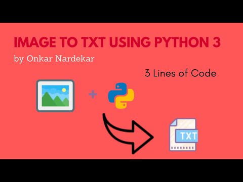 How to Extract Text from image in Python | Adding that text into .txt file |