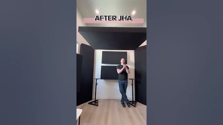 Recording Studio Clap Test With 11 Of Our 4”, Bass Traps, Gobos, & A Cloud!