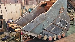 How Excavator Buckets From High Strength Sheets Making