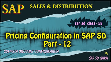 Common discount in sap sd |How to configure Common Discount in sap |discounts in sap #sapsd #s4hana
