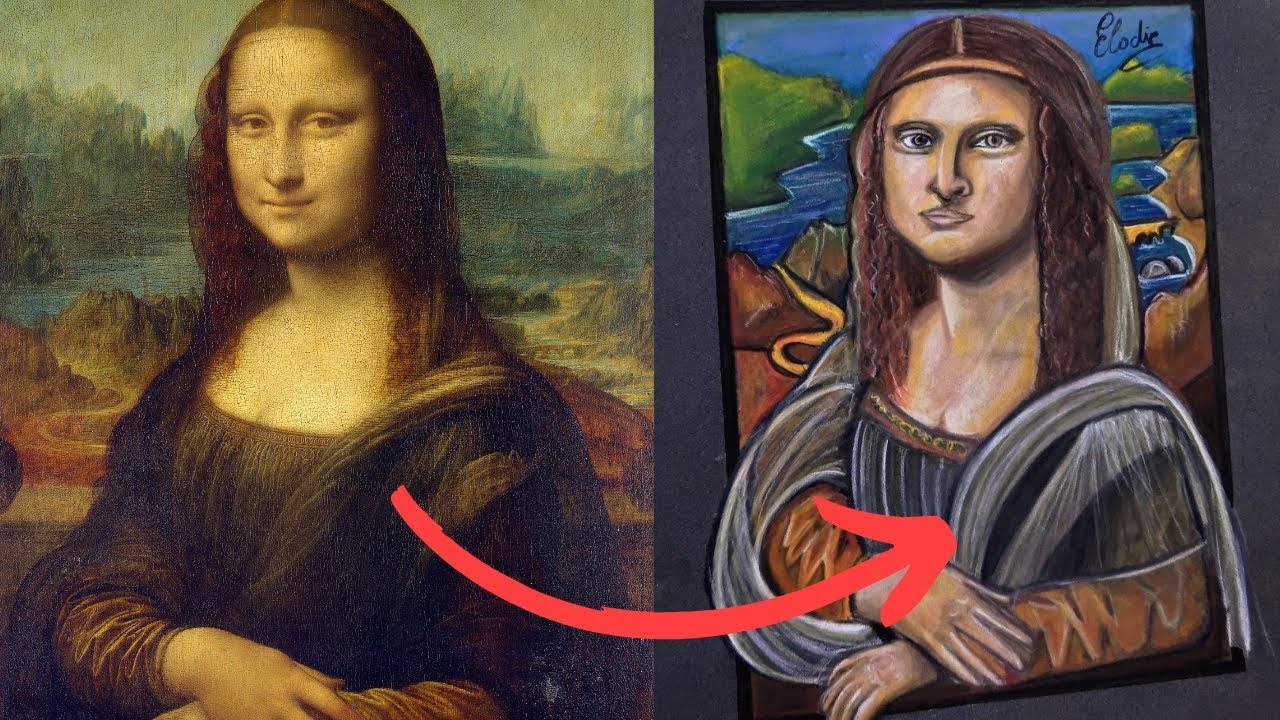 Je dessine ma version de Mona Lisa (La Joconde) YouTube