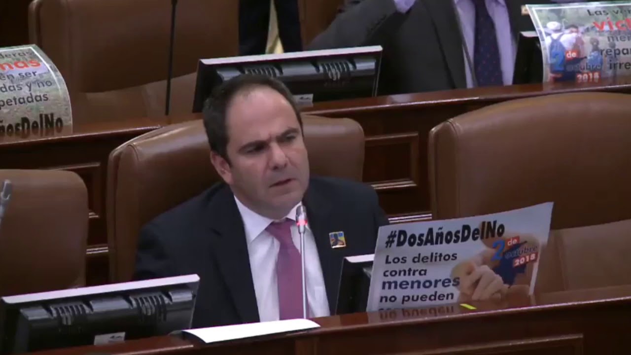 expresidente de uruguay Constancia H.R. Gabriel Jaime Vallejo en plenaria de Cámara - 2 de octubre 3