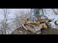 Tractors at work  excavator  cat