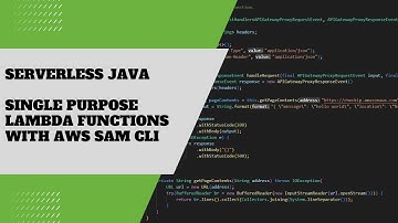 Build serverless application using Java and the AWS SAM CLI