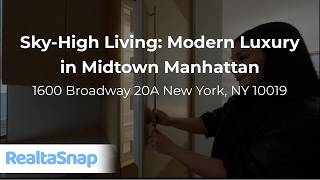 City Views & Modern Elegance | 1600 Broadway 20A – New York Condo Tour