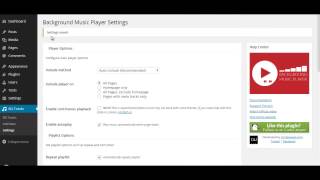 Background Music Player WordPress Plugin