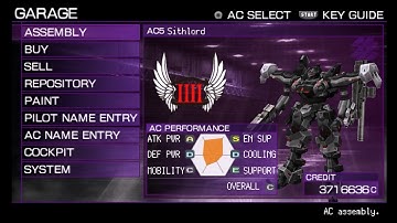 Armored Core Silent Line Portable Javelin DLC Tournament AC