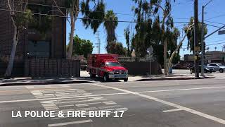 LAFD (RESERVE)  ENGINE 46 W/ LAFD RESCUE 246 RESPONDING