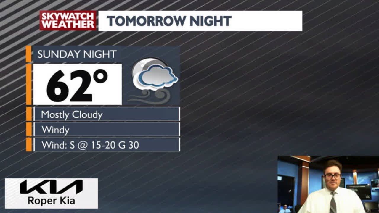 Sunday Storms: Strong Winds and Possible Hail - YouTube