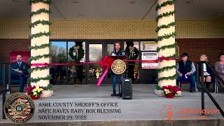 Ashe County Sheriff's Office Safe Haven Baby Box Blessing & Dedication