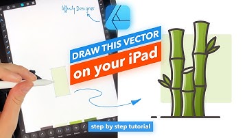 TUTORIAL: a bamboo icon in Affinity Designer for iPad