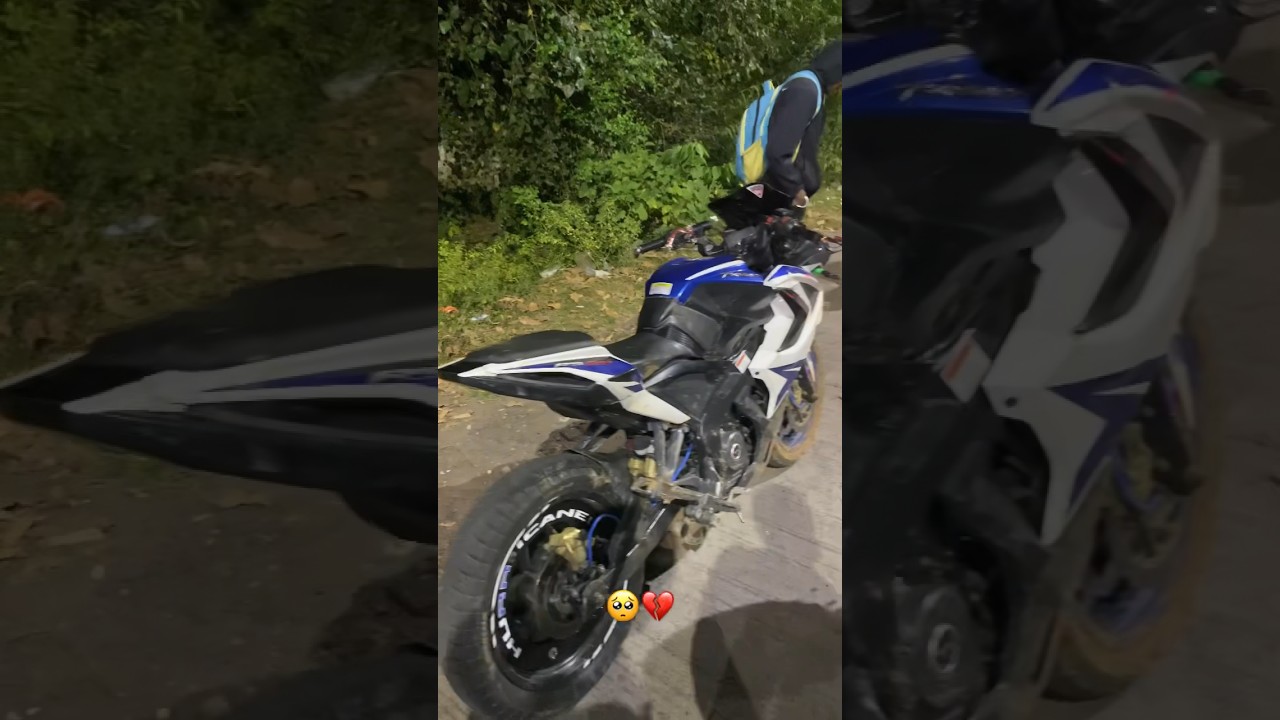 Biker sad status | rs200 crash | accident in night 