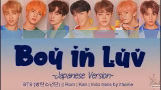 BTS (방탄소년단) - BOY IN LUV ~Japanese Version~ (Lirik Terjemahan Indonesia)